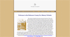 Desktop Screenshot of delawarecountyhistory.com