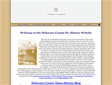 Tablet Screenshot of delawarecountyhistory.com